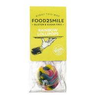 Food2Smile Rainbow lollipops suiker- lactose- glutenvrij