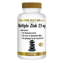 Foto van Golden Naturals Multiple zink 25mg