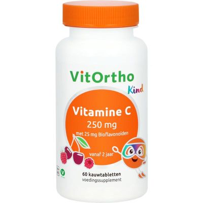Vitortho Vitamine C 250 mg met 25 mg bioflavonoïden (kind)