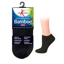 Foto van Lucovitaal Bamboe enkelsok zwart 39-42