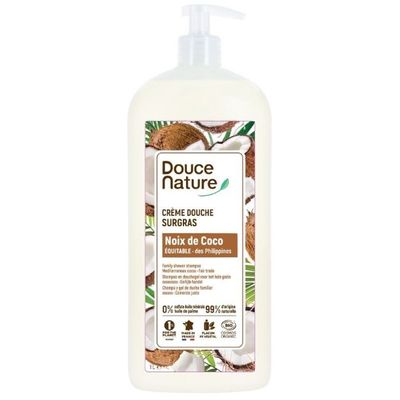Douce Nature Douchegel exotisch zacht kokos 1 liter - Bad/douche