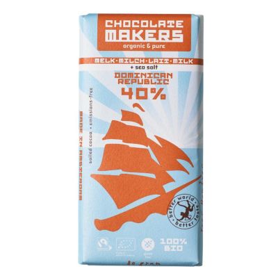 Chocolatemakers Tres hombres 40% met zeezout