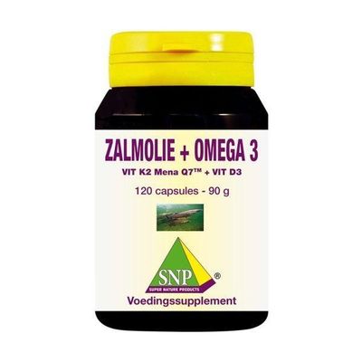 SNP Zalmolie & vit. K2 mena Q7 & vit. D3 & vit. E SNP Zalmolie & vit. K2 mena Q7 & vit. D3 & vit. E 120 capsules - Overige vitaminen/mineralen