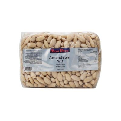 Nova Vitae Amandelen wit ongebrand raw 1 kilogram - Overig reform/levensmiddelen