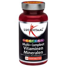 Foto van Lucovitaal Multi vitaminen & mineralen kauwtablet