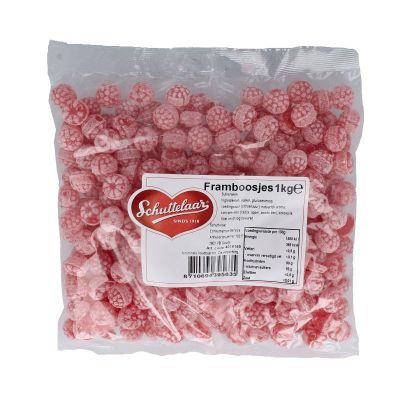 Schuttelaar Framboosjes 1 kilogram - Snoepgoed