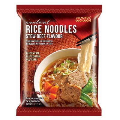Mama Instant noedels rundvleessmaak glutenvrij 55 gram - Overig reform/levensmiddelen
