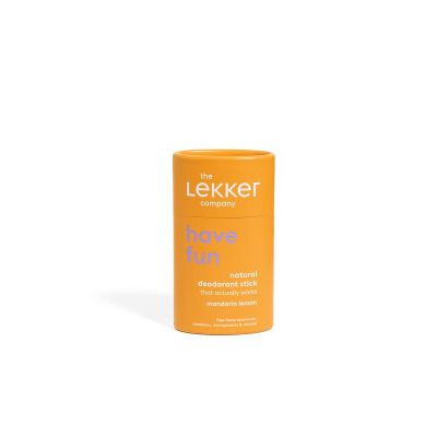 Lekker Company Deodorant stick mandarijn & citroen 40 gram - Deodorant