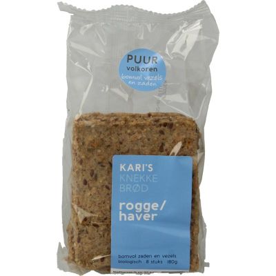 Kari's Crackers Knekkebrod rogge/haver bio