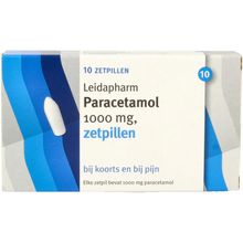 Foto van Leidapharm Paracetamol 1000mg zetpil