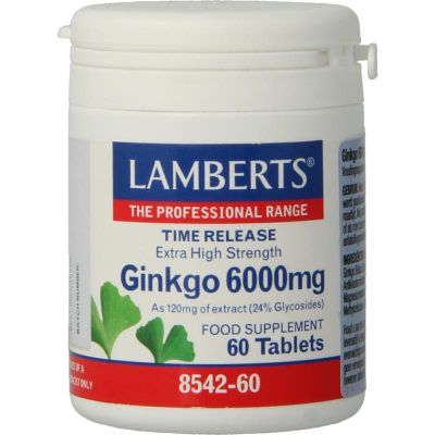 Lamberts Ginkgo 6000 mg 60 tabletten - Fytotherapie