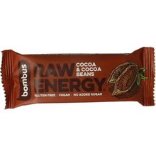 Foto van Bombus Raw energy bar cocoa & cocoa beans
