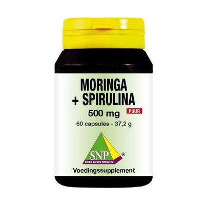 SNP Moringa & spirulina 500 mg puur