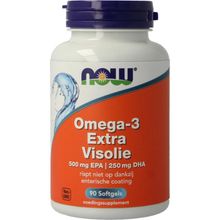 Foto van NOW Omega-3 Extra 500 mg EPA 250 mg DHA