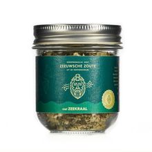 Foto van Zeeuwsche Zoute Zout met zeekraal glazen pot