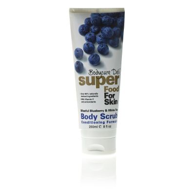Bodycare Deli Lichaamscrub blueberry & white tea