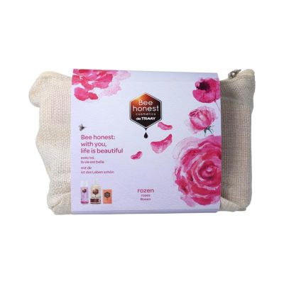 Traay Bee Honest Geschenkverpakking rozen 1 set - Bodycreme/gel/lotion