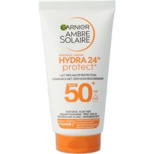 Foto van Ambre Solaire Hydraterende melk protect SPF50+