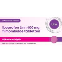 Linn Pharma Ibuprofen 400mg roze tablet