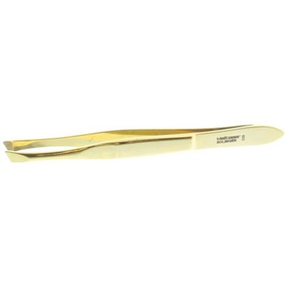 Pincet 8 cm verguld druks scheef 8 1 stuks - Staalwaren