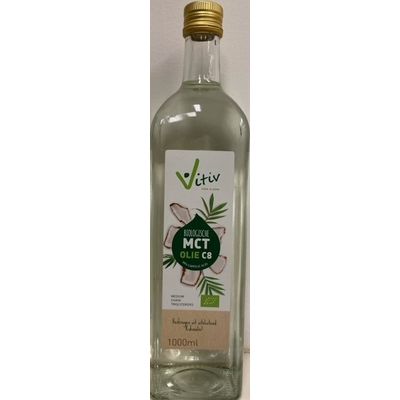 Vitiv MCT olie C8 coconut pure 99% caprylic acid 1 liter - Overige vitaminen/mineralen