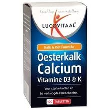 Foto van Lucovitaal Oesterkalk calcium tabletten