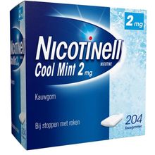 Foto van Nicotinell Kauwgom cool mint 2 mg