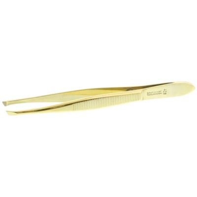 Pincet 9 cm 428/35 /9 verguld 1 stuks - Staalwaren