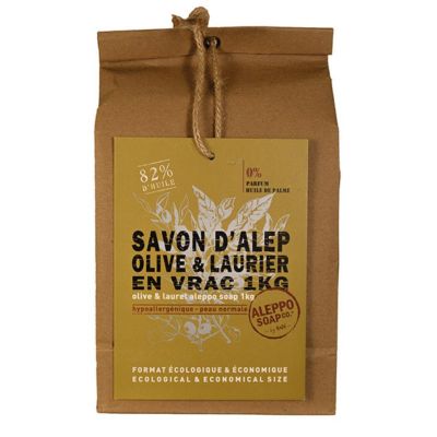 Aleppo Home Co Aleppo zeep brokken in bulk 1000 gram - Reinigingsmiddel