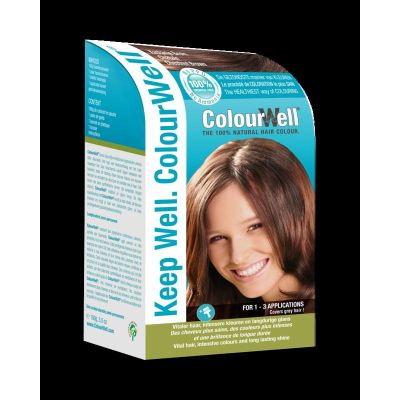 Colourwell 100% natuurlijke haarkleuring kastanje bruin