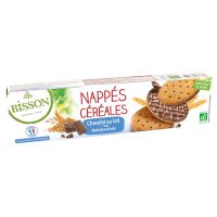 Bisson Pure chocolade frosted granenkoekjes bio