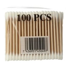 Foto van Diversen Wattenstaafjes hout