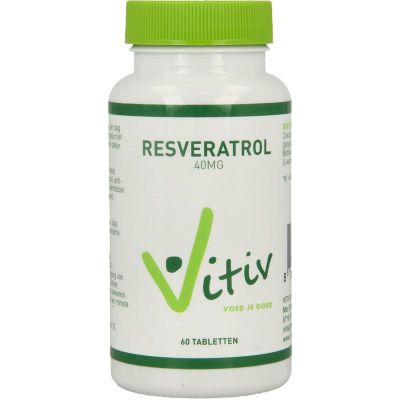 Vitiv Resveratrol 40mg 60 tabletten - Kruiden
