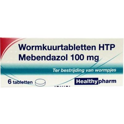 Healthypharm Mebendazol/wormkuur 6 tabletten - Wormen