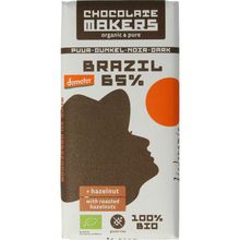 Foto van Chocolatemakers Brazil hazelnoot 65% puur demeter bio