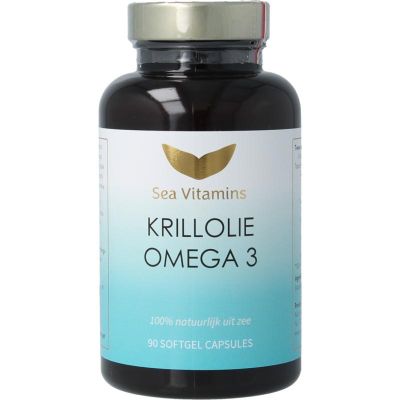 Sea Vitamins Krill olie omega 3 90 Vegetarische capsules - Algemeen