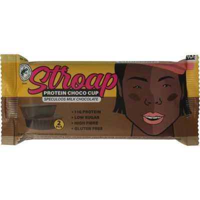 Stroap Protein choco cup speculoos milk chocolate 42 gram - Koek