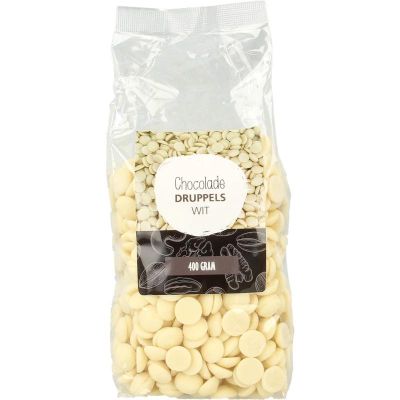 Mijnnatuurwinkel Chocolade druppels wit