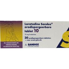 Foto van Sandoz Loratadine 10 mg orotaat
