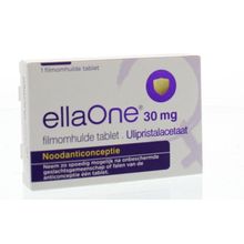 Foto van Ellaone 30 mg filmonhulde tablet