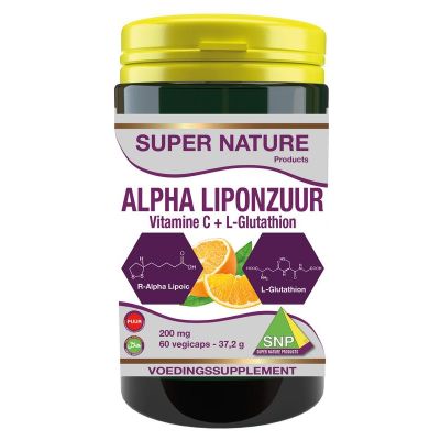 SNP Alpha liponzuur 200 mg puur 60 capsules - Overige vitaminen/mineralen