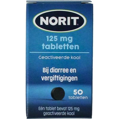 Norit 125 mg 50 tabletten - Diarree