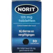Norit 125 mg Foto van Norit 125 mg