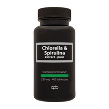 Foto van Apb Holland Chlorella & Spirulina 250 mg puur