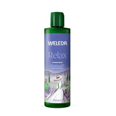 Weleda Relax douchecreme lavendel bio 400 Milliliter - Bad/douche