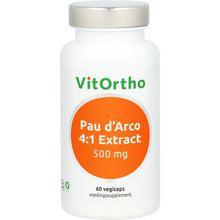 Foto van Vitortho Pau d'arco extract 500 mg