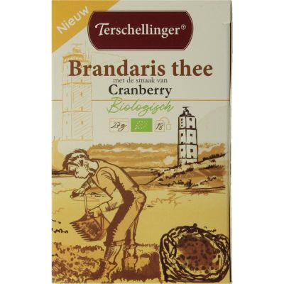 Terschellinger Zwarte thee cranberry bio 18 stuks - Thee