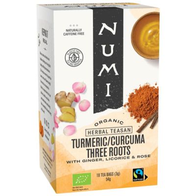 Numi Turmeric tea three roots