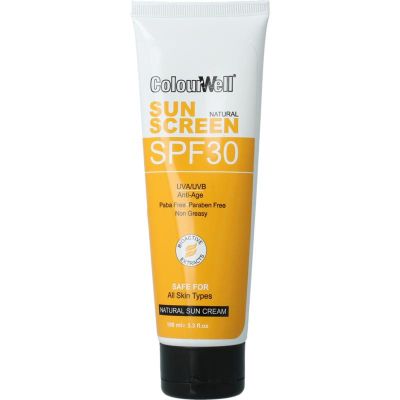 Colourwell Natuurlijke zonnecreme SPF30 100 milliliter - In de zon