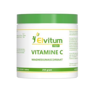 Elvitum Vitamine C poeder magnesiumsorbaat Foto van Elvitum Vitamine C poeder magnesiumsorbaat